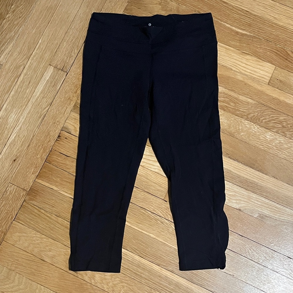 Athleta Cropped Black Leggings - Women's Small